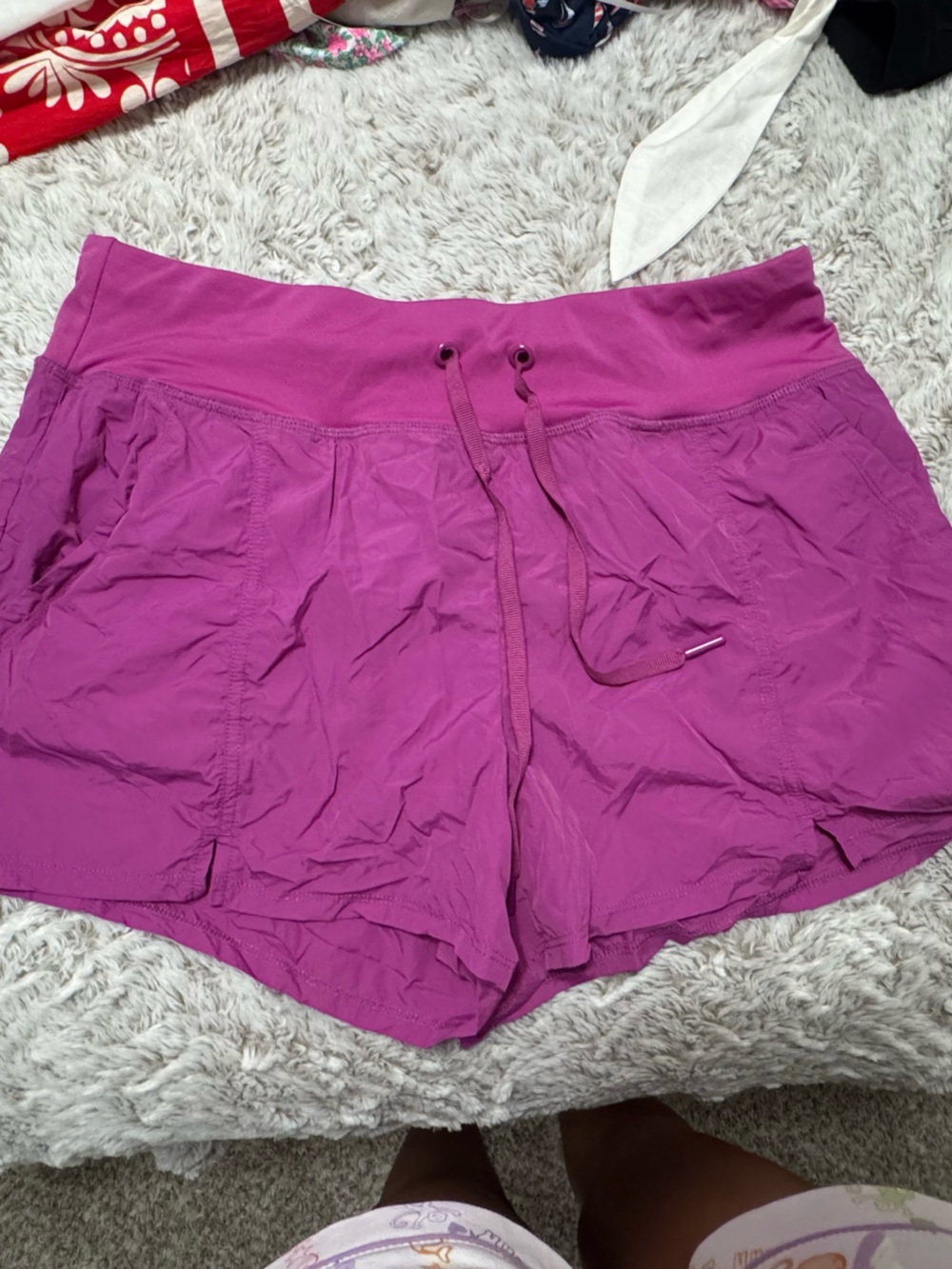 RBX Women's Athletic Shorts in Magenta Pink